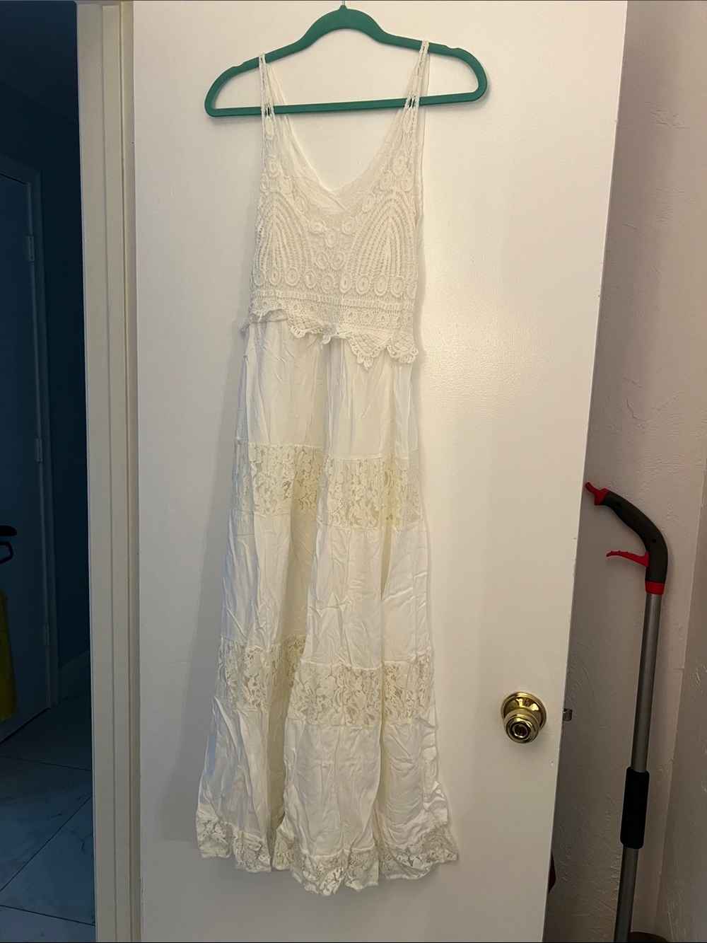 Boho Lace Maxi Dress in Ivory. Very light and airy sundress ☀️